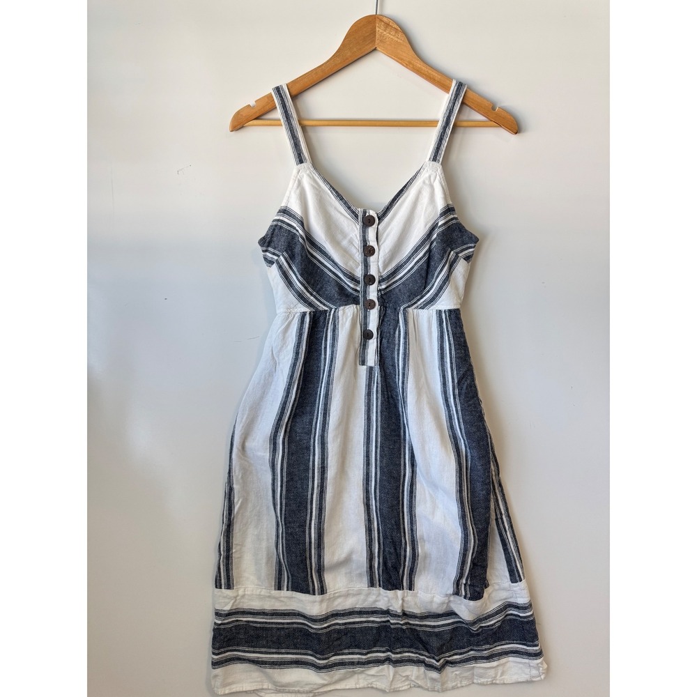 Universal‎ Thread Striped Button Front Dress Sleeveless Casual XS - Picture 5 of 6